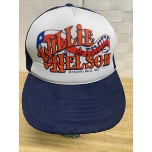 Vintage Willie Nelson & Family 1982 Adjustable Tour Hat Texas Tops Trucker Hat